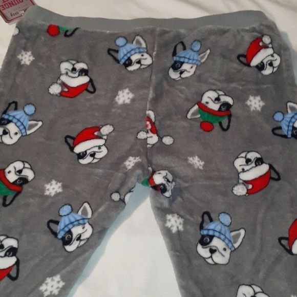 Boston Terrier French Bulldog Soft Sleep Pants XL - Picture 3 of 9